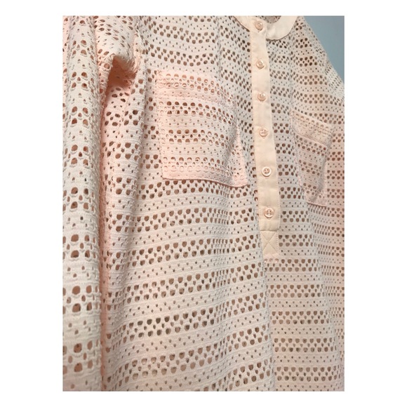 Ann Taylor peach blouse size S - Picture 2 of 3